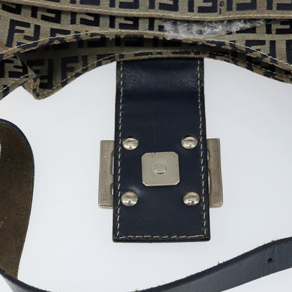 Fendi Vintage Hobo Zucchino Canvas, NAVY, CANVAS, Shoulder bag