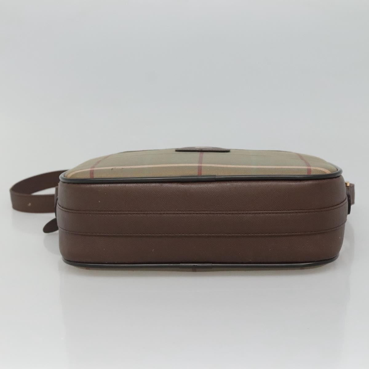 Burberry Nova check Shoulder bag Canvas, BEIGE, CANVAS, Shoulder bag