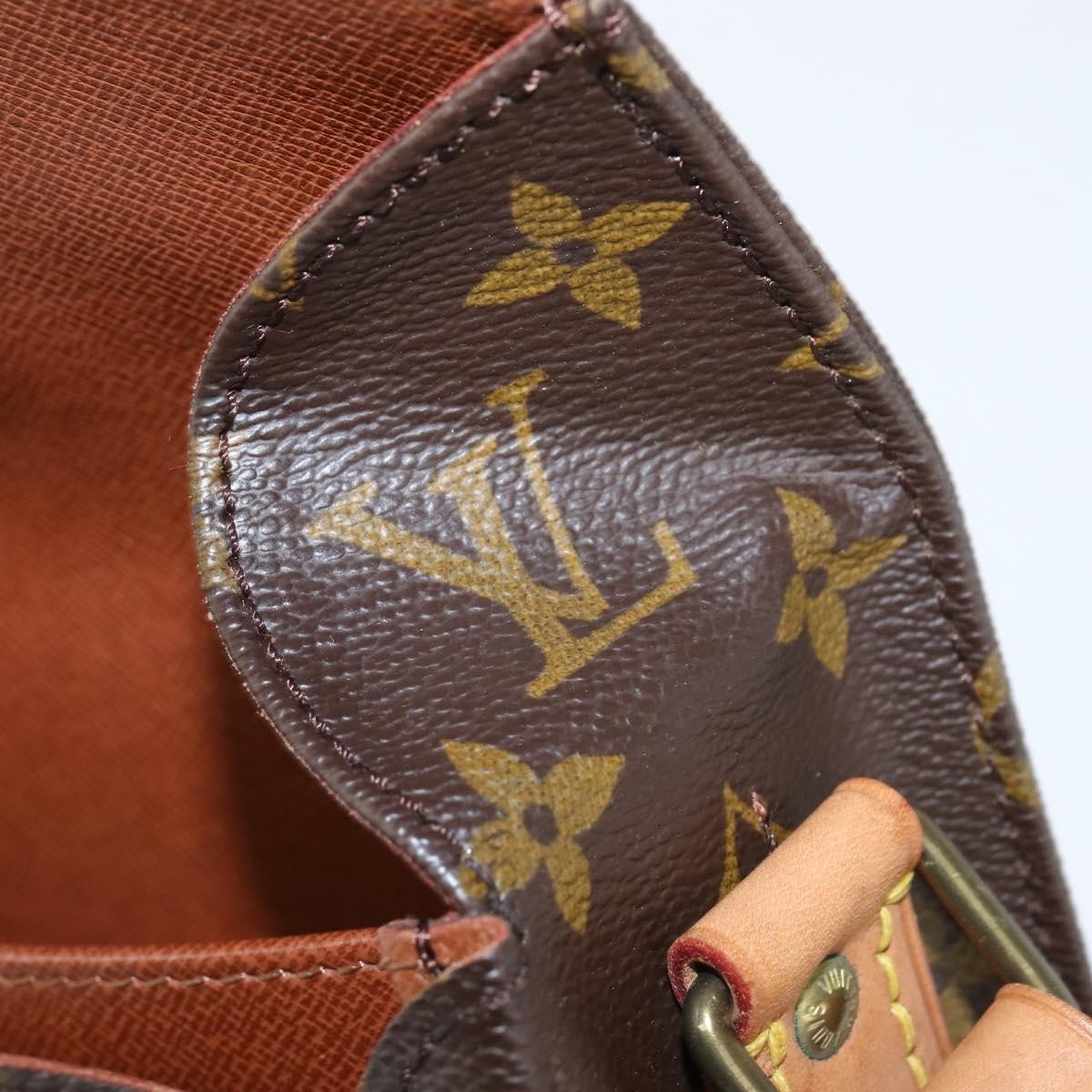 Louis Vuitton Cartouchiere Handbag Monogram Canvas, BROWN, CANVAS, Shoulder bag