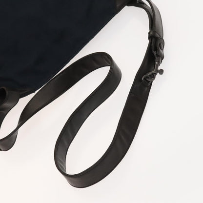 Bottega Veneta Vintage Flap Shoulder Bag Cotton, NAVY, COTTON, Shoulder bag