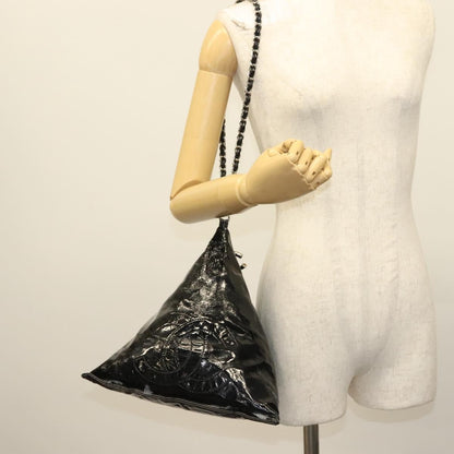 Chanel Bon Bon Pyramid Wristlet Patent, BLACK, PATENT_LEATHER, Shoulder bag