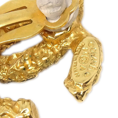 Chanel CC Clip On Earrings Metal, Gold, Gold Plated, Earrings