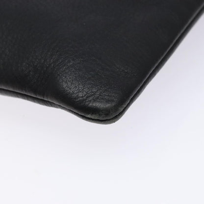 Balenciaga Everyday Logo Pouch Printed Leather, BLACK, LEATHER, Clutche & pouche