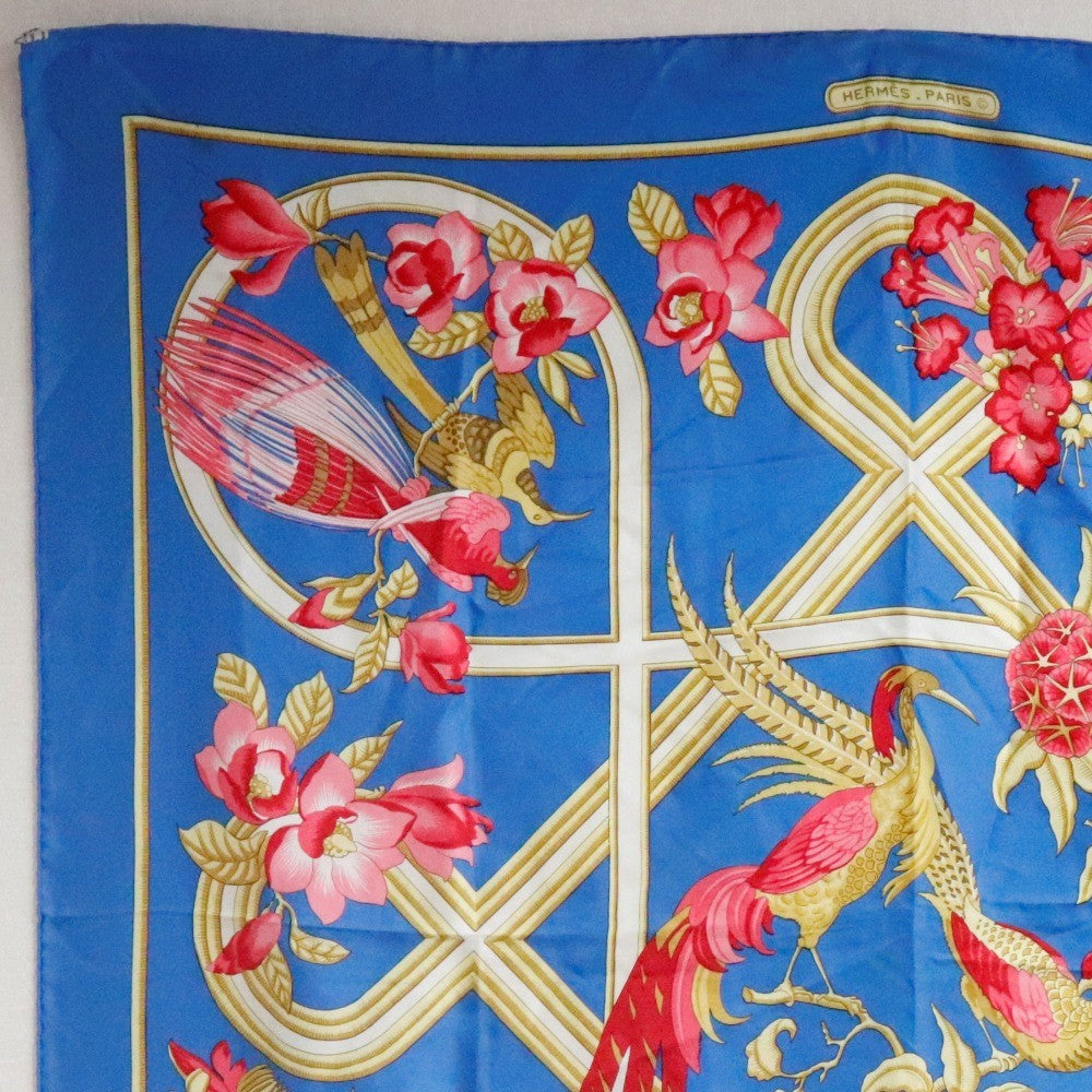 Hermes Carré 90 Silk multicolor, BLUE, SILK, Scarve & shawl