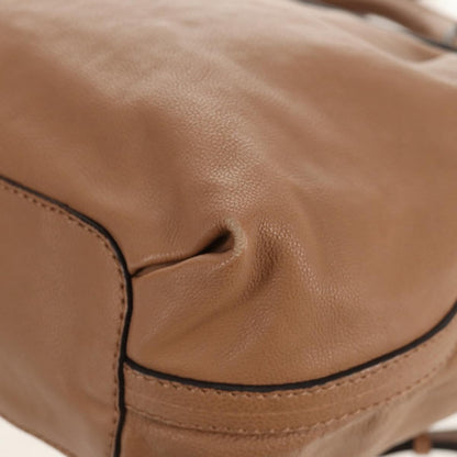 Chloe Elsie Convertible Satchel Leather, BEIGE, LEATHER, Handbag