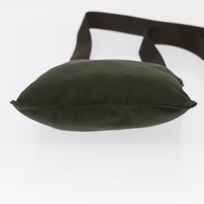 Prada Flat Messenger Bag Tessuto, KHAKI, NYLON, Shoulder bag