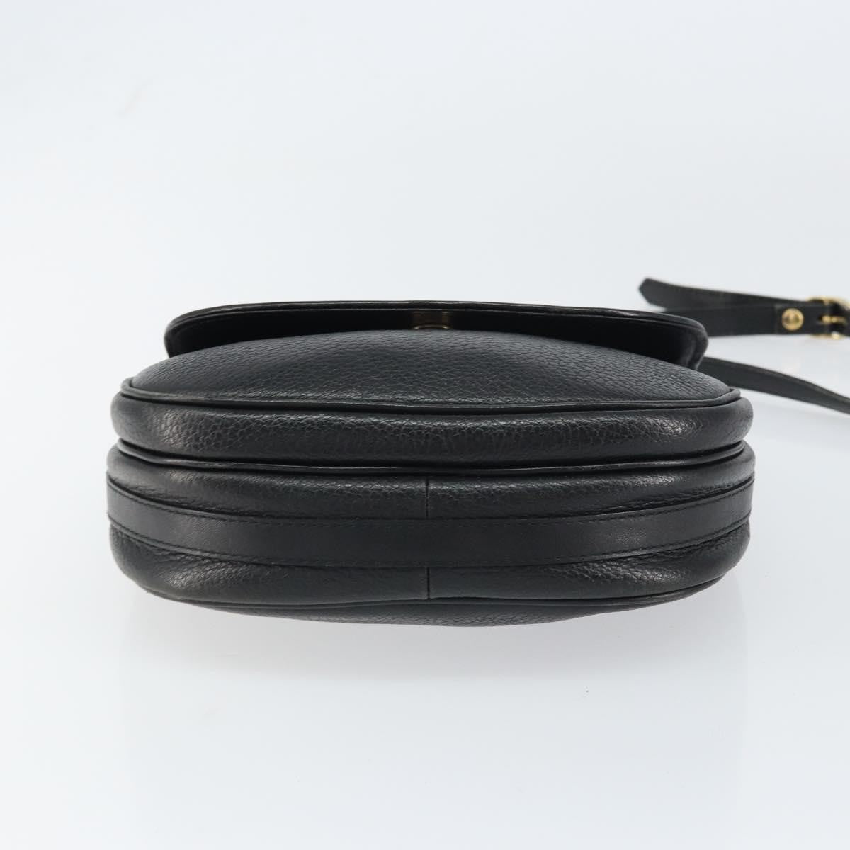 Burberry Vintage Shoulder Bag Leather, BLACK, LEATHER, Shoulder bag