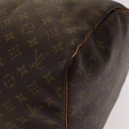 Louis Vuitton Keepall Bag Monogram Canvas, BROWN, CANVAS, Travel bag