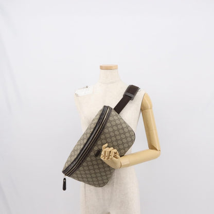 Gucci GG Supreme Belt Bag GG Coated Canvas and Leather, BEIGE, CANVAS, Shoulder bag