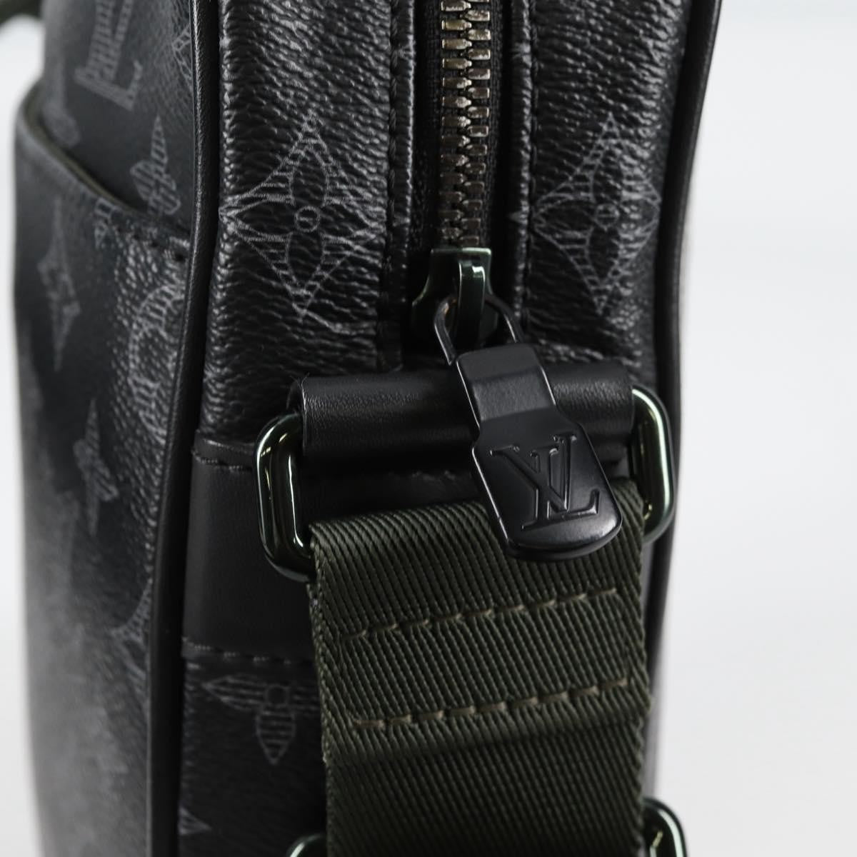 Louis Vuitton Danube Handbag Limited Edition Vivienne Monogram Eclipse, BLACK, CANVAS, Handbag