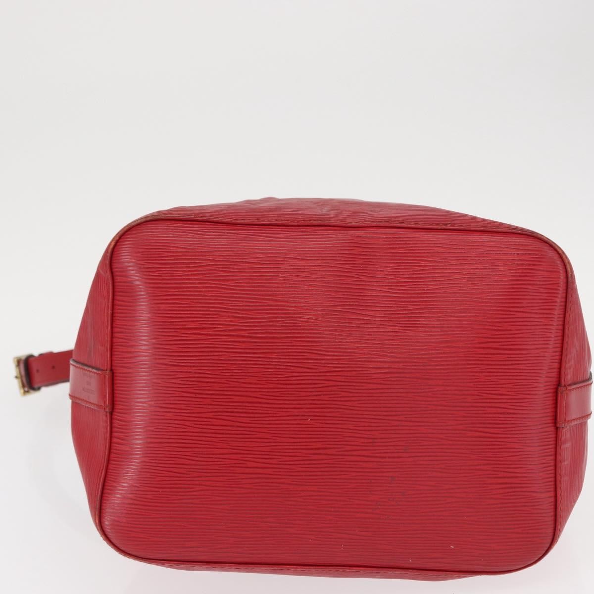 Louis Vuitton Petit Noe Handbag Epi Leather, RED, LEATHER, Shoulder bag