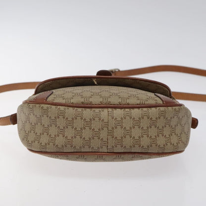 Celine Macadam Shoulder Bag PVC Leather, BEIGE, CANVAS, Shoulder bag