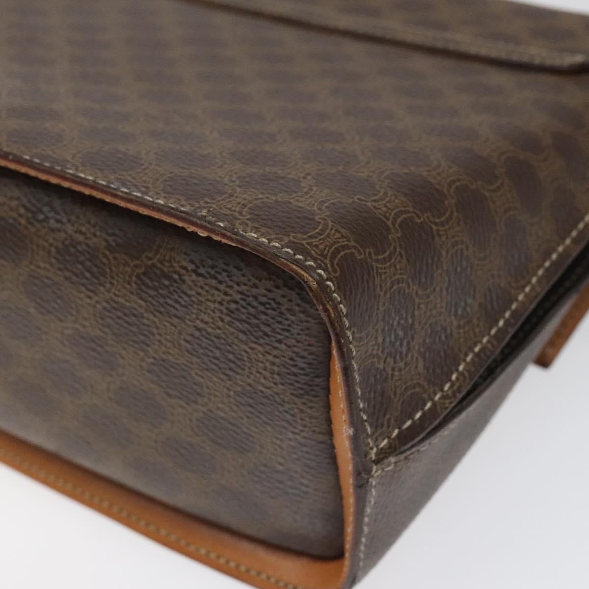 Celine Triomphe vintage handbag Macadam canvas, BROWN, CANVAS, Handbag