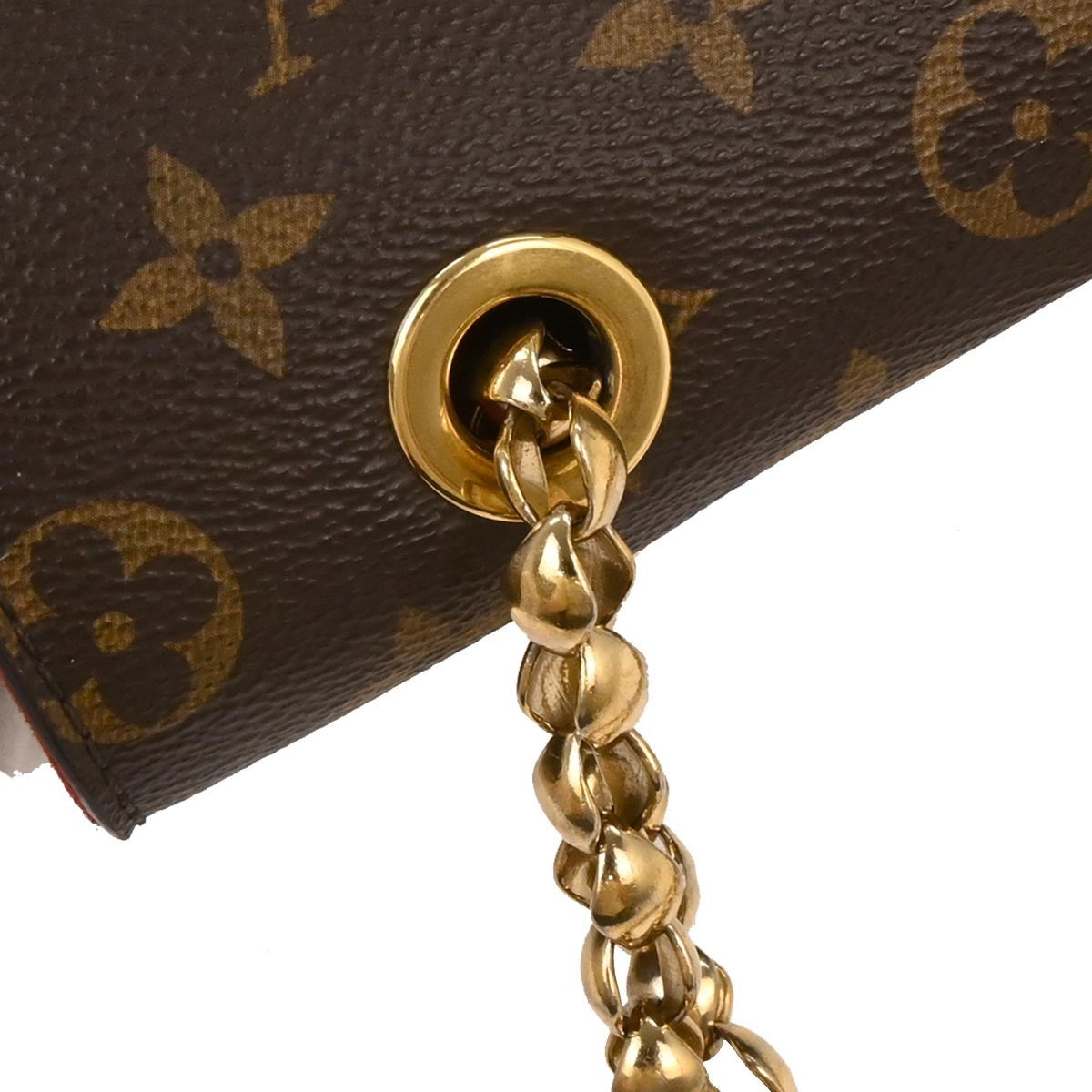 Louis Vuitton Victoire Handbag Monogram Canvas and Leather, BROWN, CANVAS, Shoulder bag