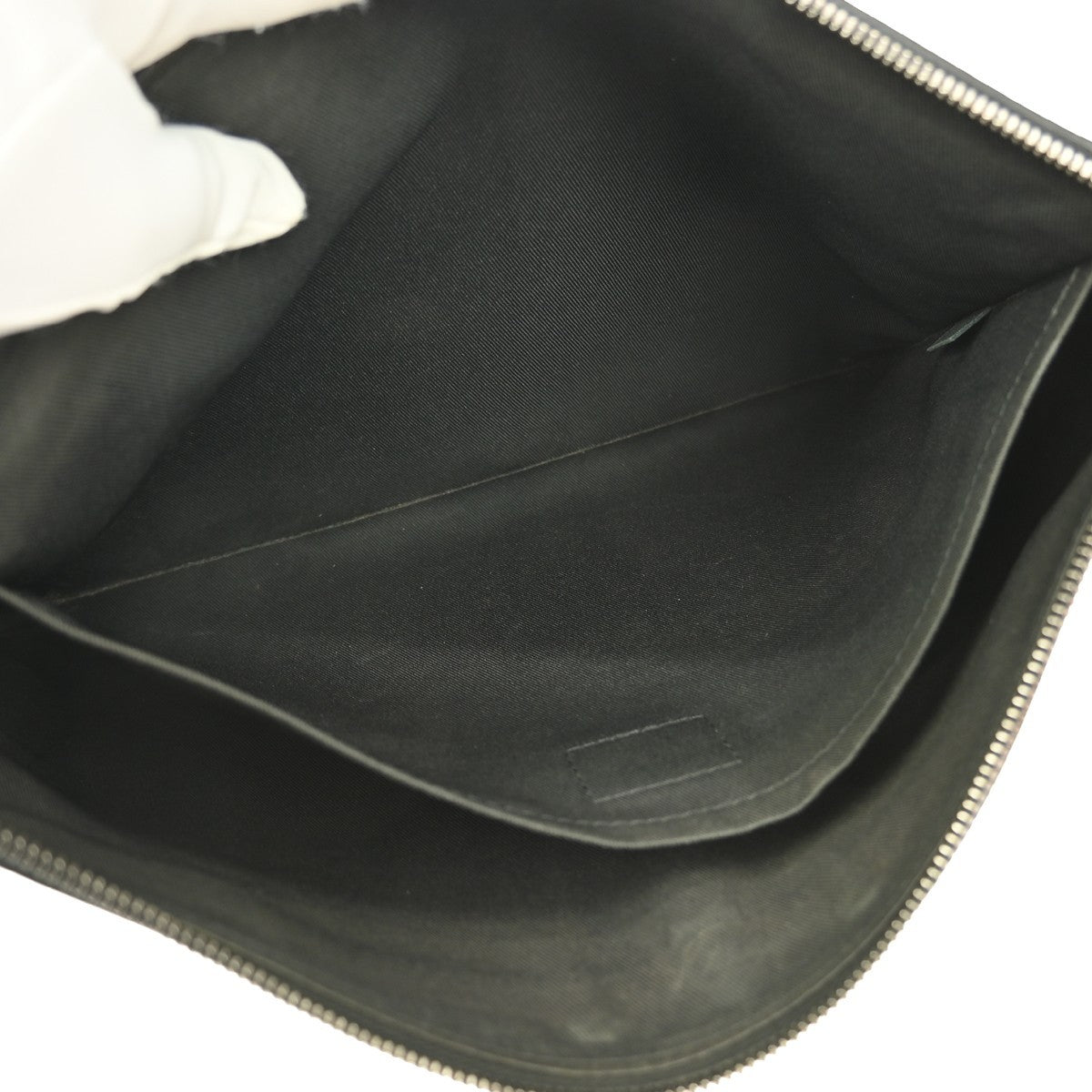 Louis Vuitton Discovery Pochette Monogram Shadow Leather, BLACK, LEATHER, Clutche & pouche