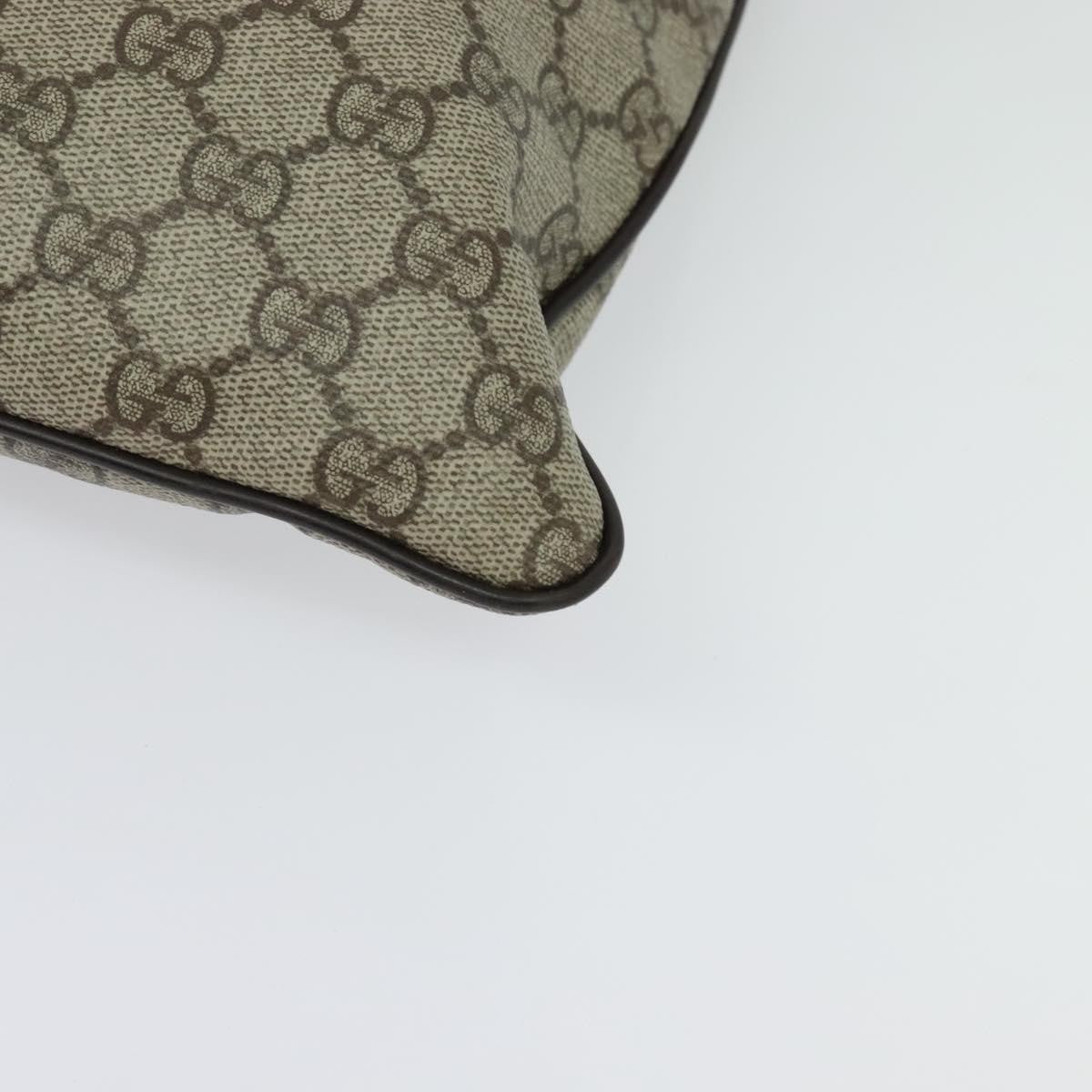 Gucci Zip Top Messenger Bag GG Coated Canvas, BEIGE, CANVAS, Shoulder bag