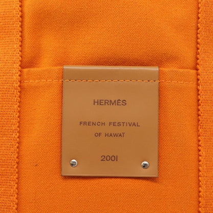 Hermes Fourre-tout Herline Fourre-tout Herline, ORANGE, CANVAS, Tote bag