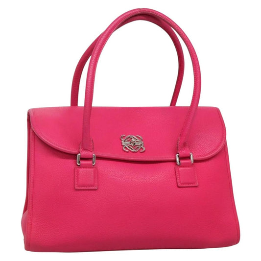 Loewe Alamo Handbag Leather, PINK, LEATHER, Handbag