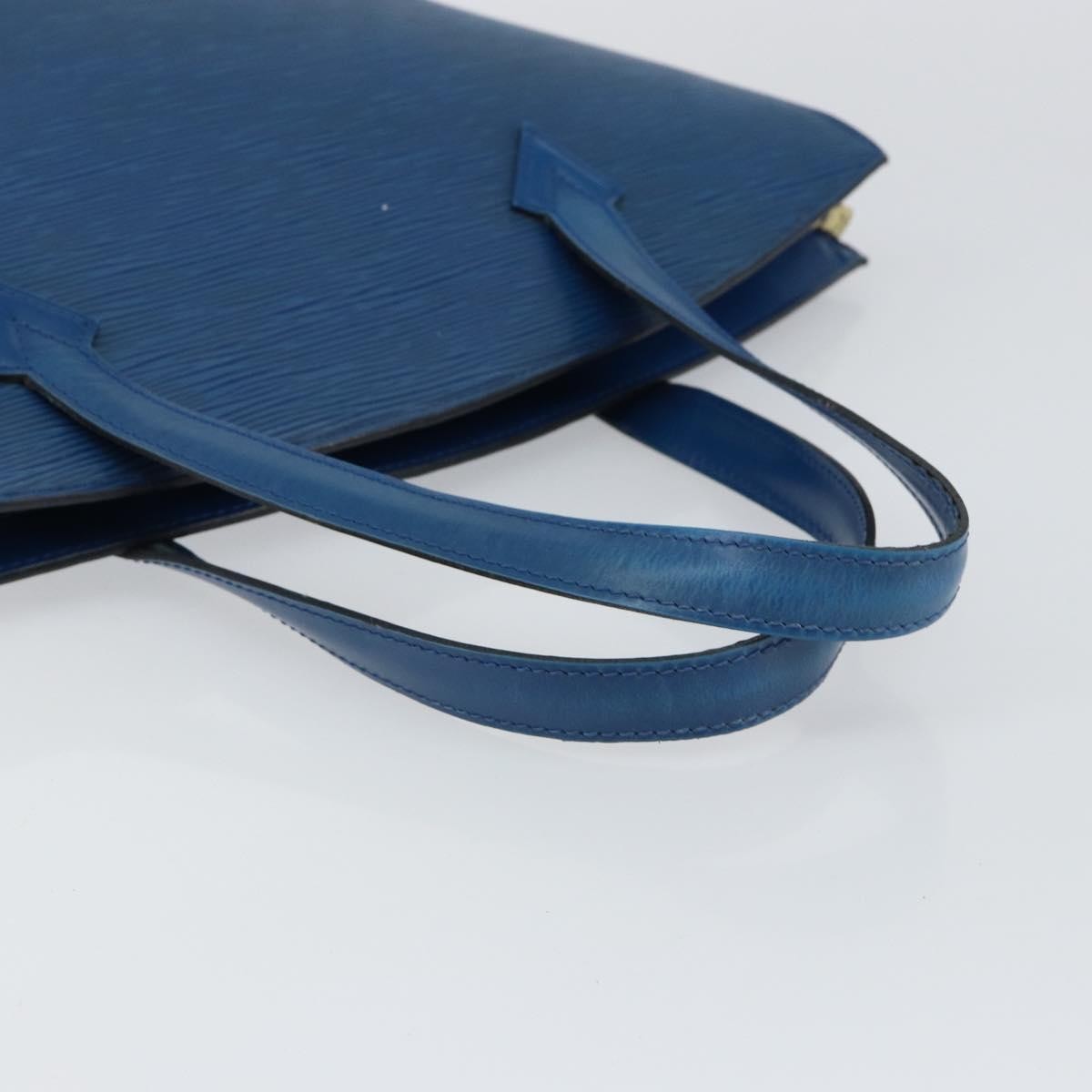 Louis Vuitton Saint Jacques Handbag Epi Leather, BLUE, LEATHER, Handbag