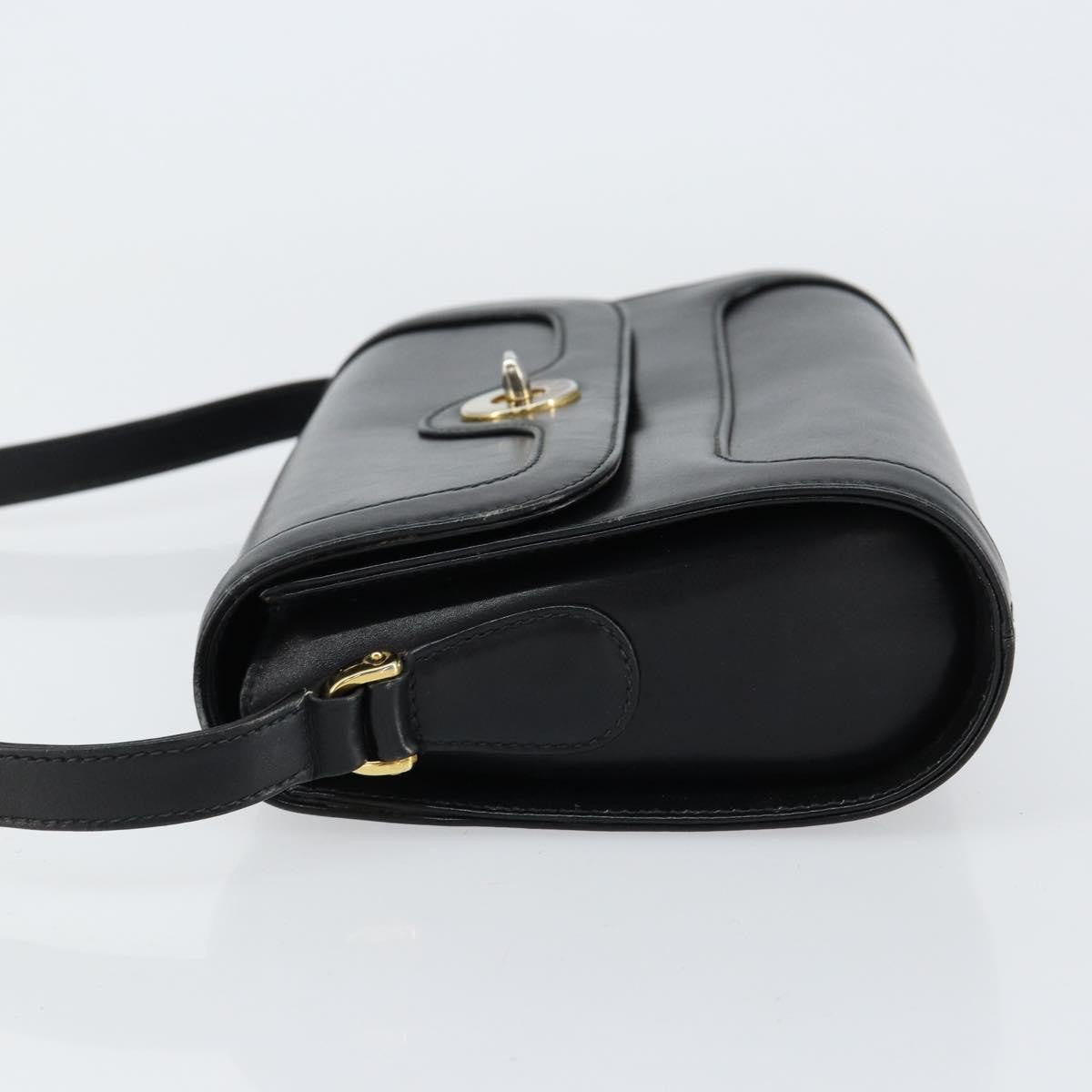 Gucci Vintage Shoulder Bag Leather, BLACK, LEATHER, Shoulder bag