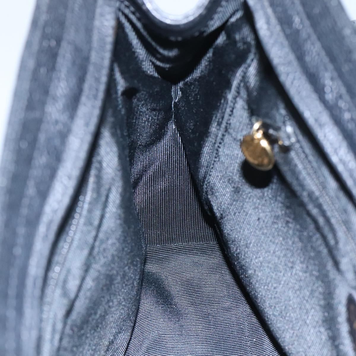 Chanel Vintage Stitched CC Shoulder Bag Caviar, BLACK, LEATHER, Shoulder bag