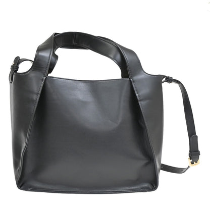 Stella McCartney Alter Tote Perforated Faux Leather, BLACK, FAUX_FUR, Tote bag