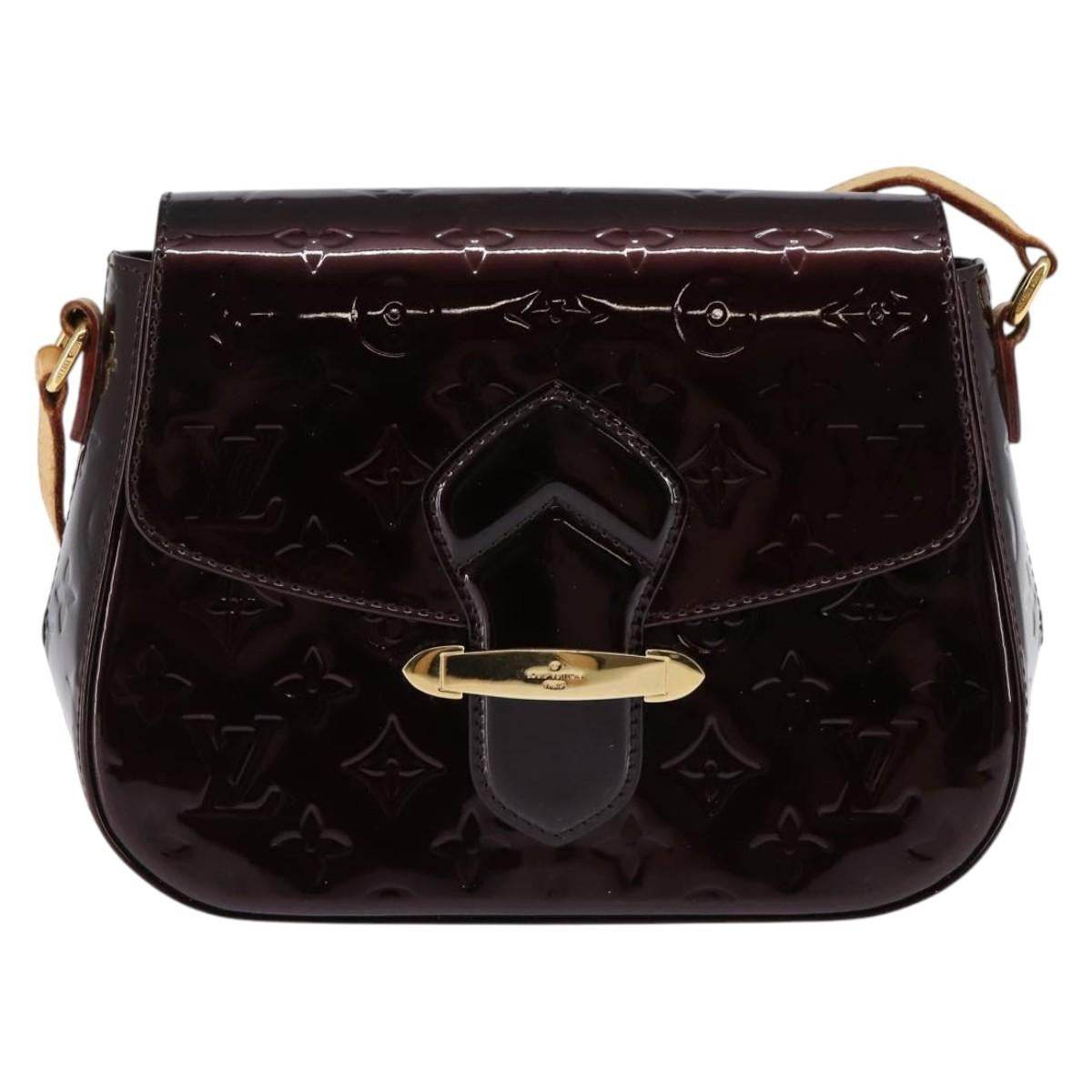 Louis Vuitton Bellflower Handbag Monogram Vernis, BURGUNDY, PATENT_LEATHER, Shoulder bag