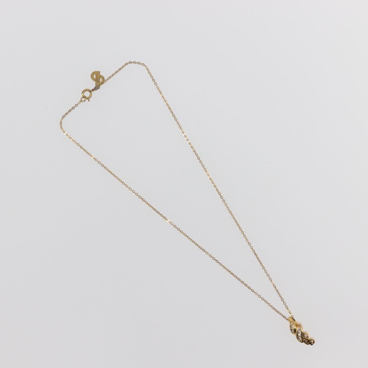 Christian Dior CD Pendant Necklace Gold-plated, GOLD, METAL, Necklace