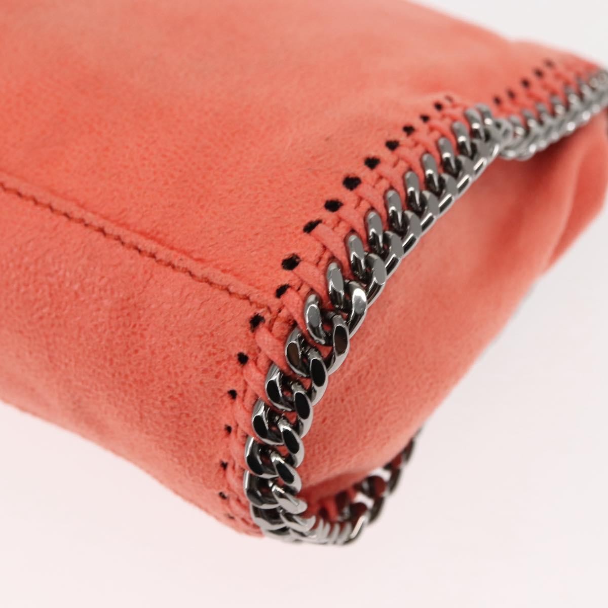 Stella McCartney Falabella Fold Over Crossbody Bag Suede, ORANGE, SUEDE, Shoulder bag