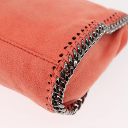 Stella McCartney Falabella Fold Over Crossbody Bag Suede, ORANGE, SUEDE, Shoulder bag