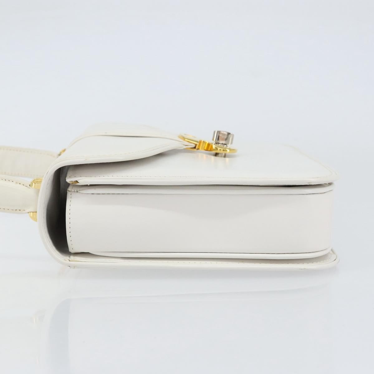 Gucci Vintage Handbag Leather, WHITE, LEATHER, Handbag