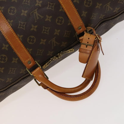 Louis Vuitton Keepall Bag Monogram Canvas, BROWN, CANVAS, Travel bag