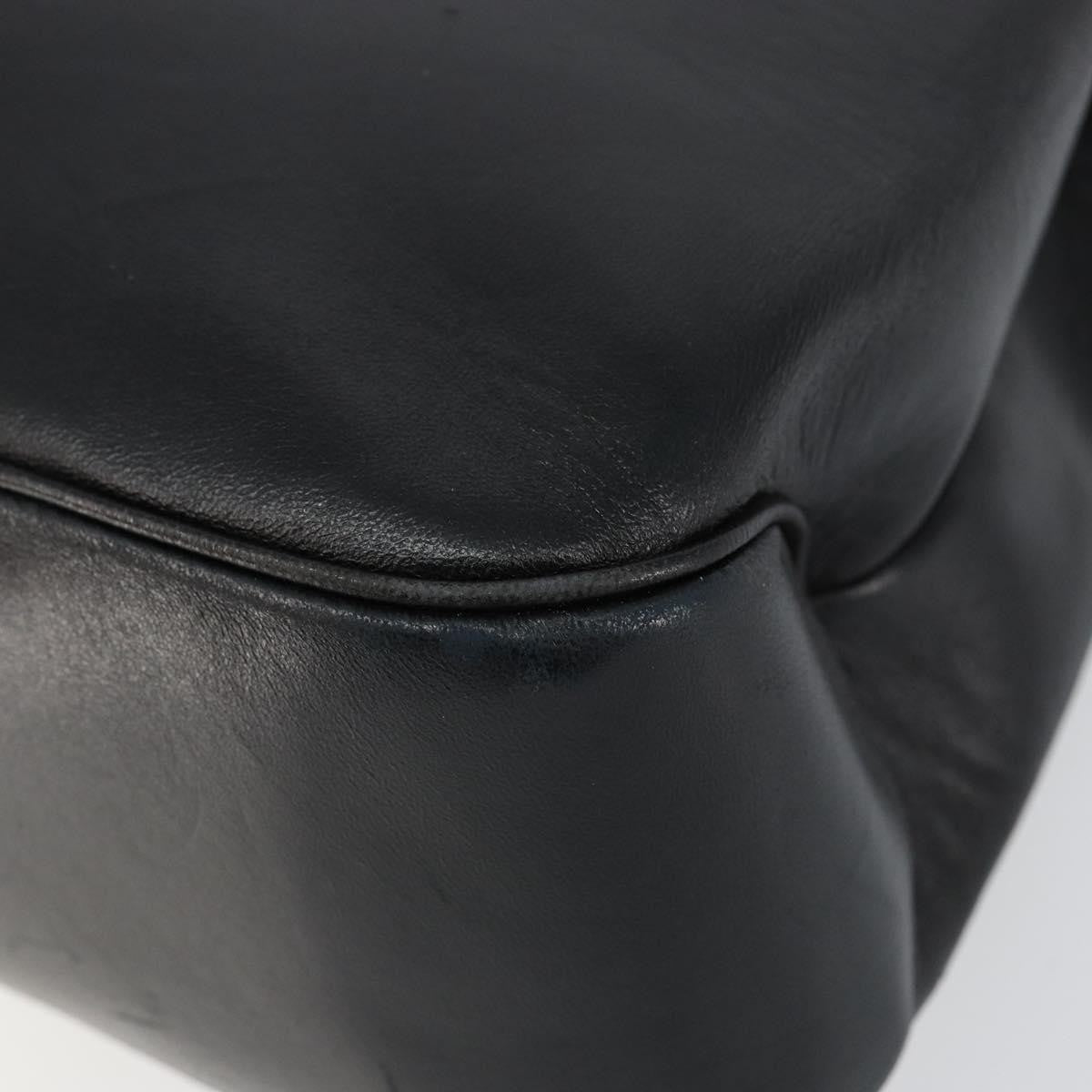 Salvatore Ferragamo Vala Shoulder Bag Leather, BLACK, LEATHER, Tote bag