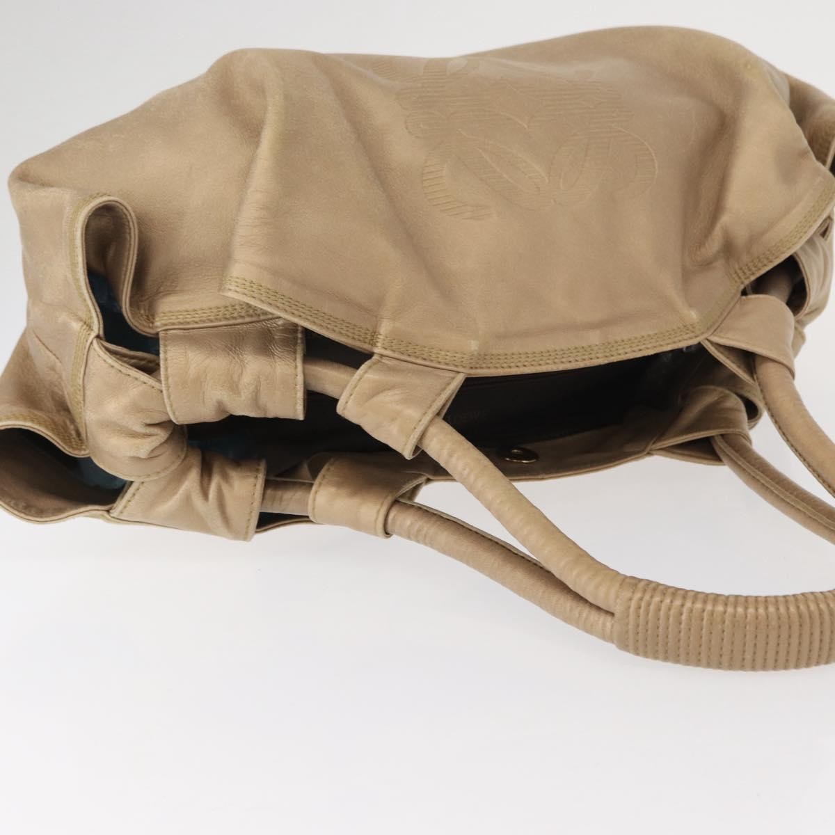 Loewe Anagram Logo Nappa Aire Hand Bag Leather, BEIGE, LEATHER, Handbag