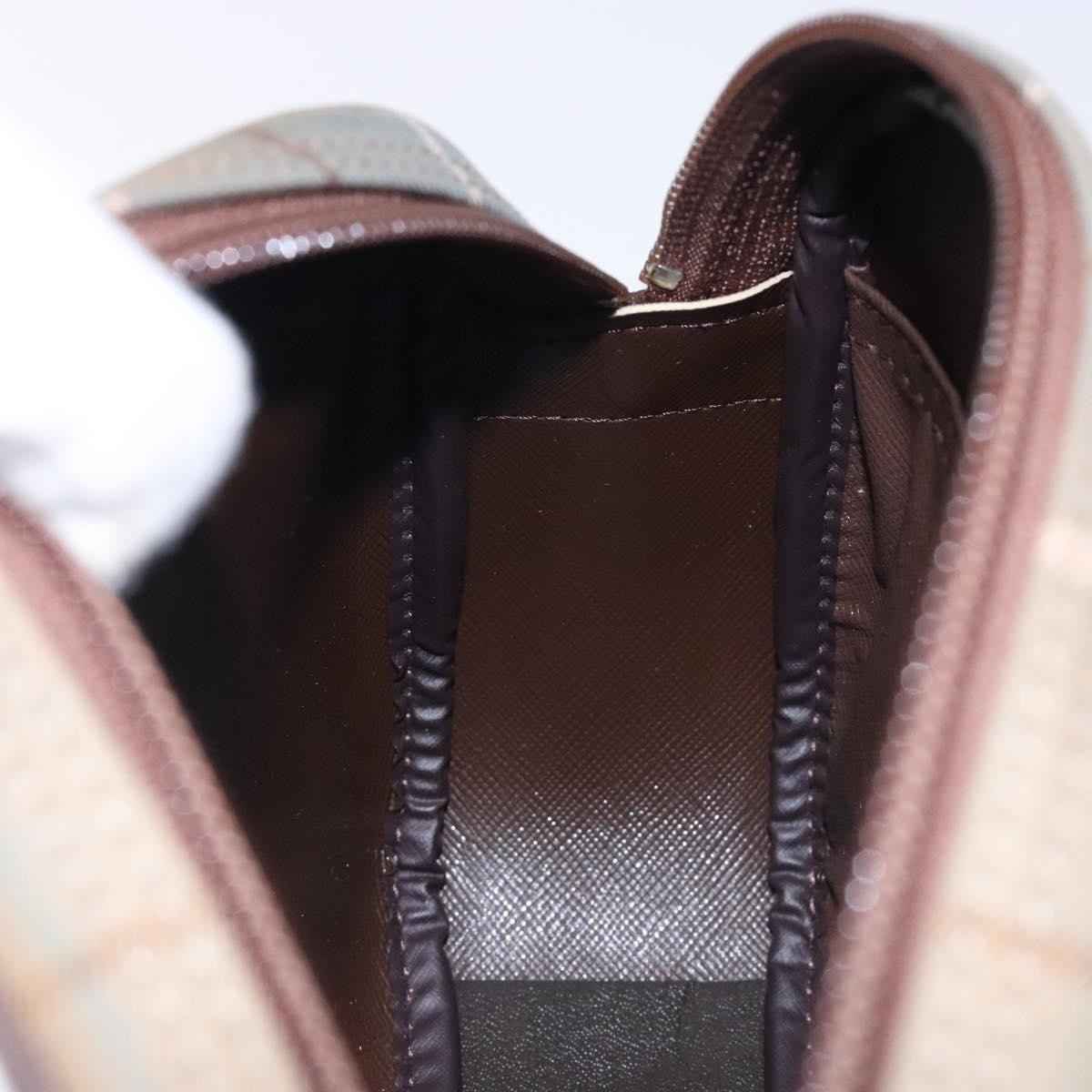 Burberry Nova check Pochette Canvas, BEIGE, CANVAS, Clutche & pouche