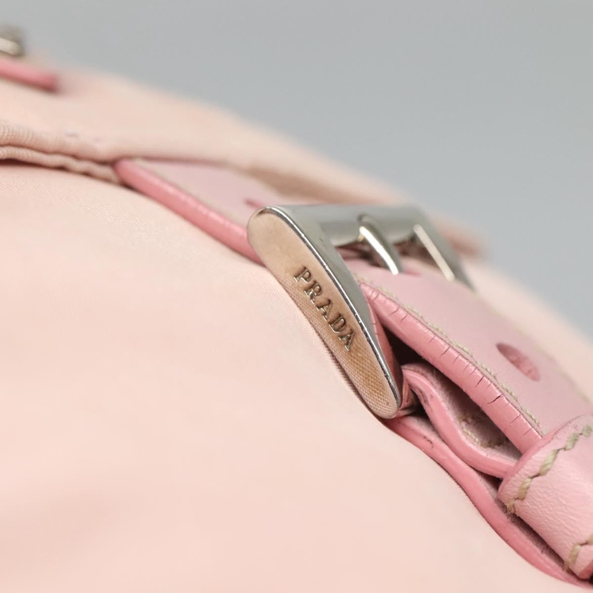 Prada Buckle Messenger Bag Tessuto, PINK, NYLON, Shoulder bag
