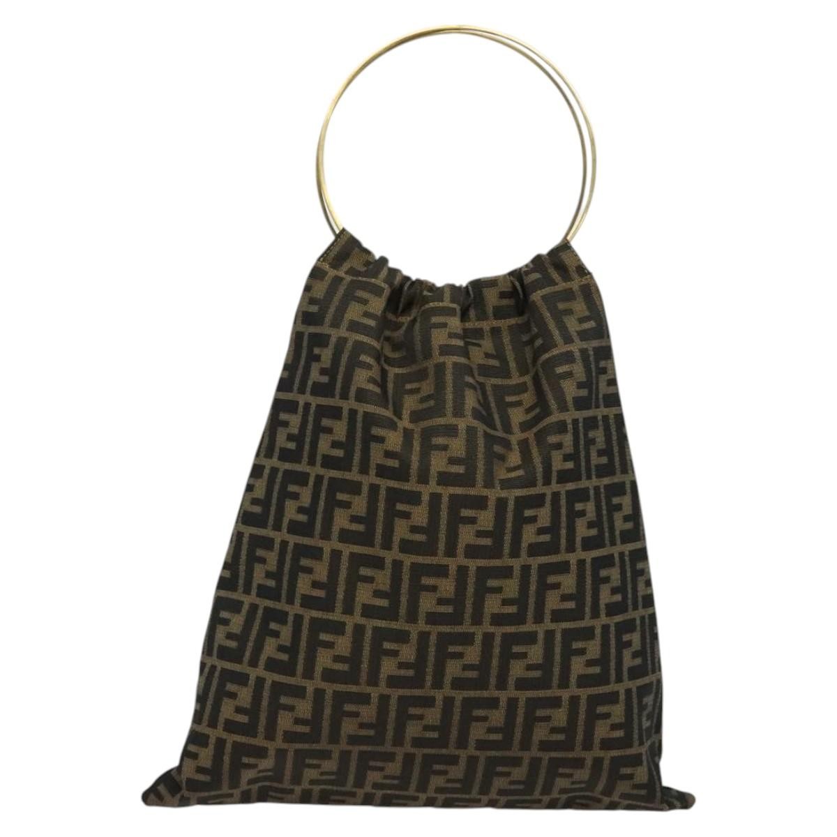 Fendi Zucca Tote bag FF motif, BROWN, CANVAS, Tote bag