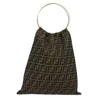 Fendi Zucca Tote bag FF motif, BROWN, CANVAS, Tote bag