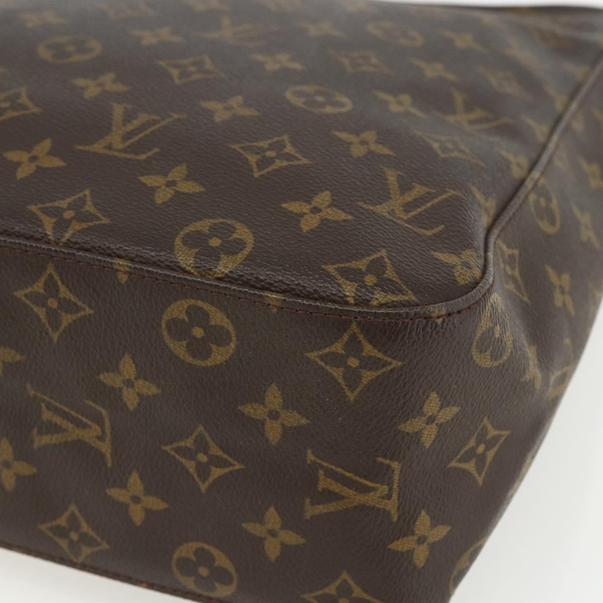 Louis Vuitton Looping Handbag Monogram Canvas, BROWN, CANVAS, Shoulder bag