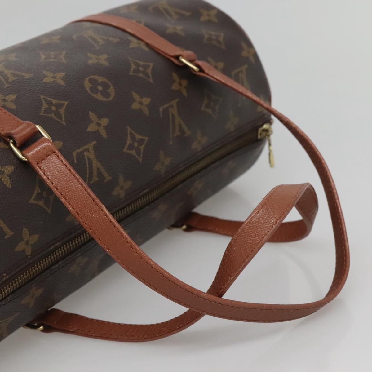 Louis Vuitton Papillon Handbag Monogram Canvas, BROWN, CANVAS, Handbag