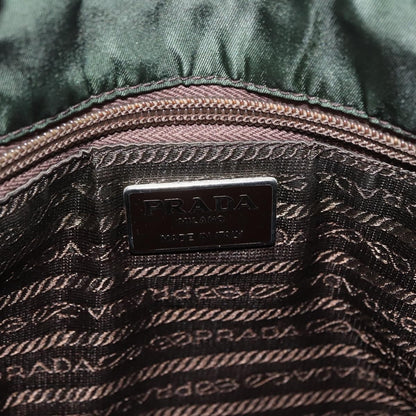 Prada Vintage Tote Tessuto with Leather, BROWN, NYLON, Tote bag