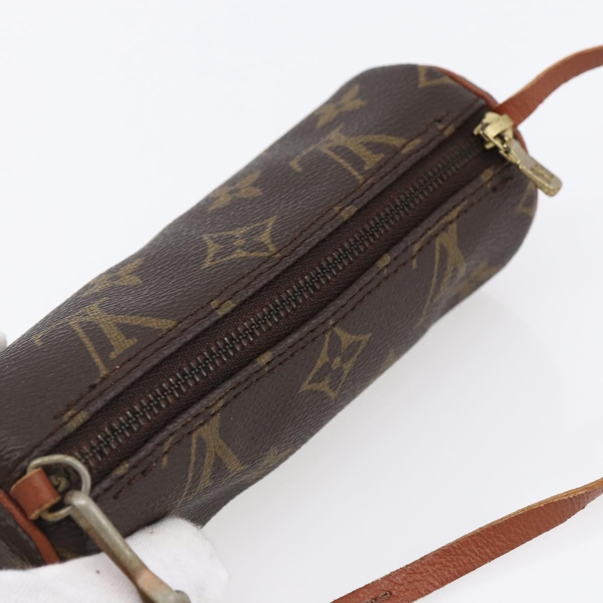 Louis Vuitton Papillon Pochette Monogram Canvas, BROWN, CANVAS, Clutche & pouche