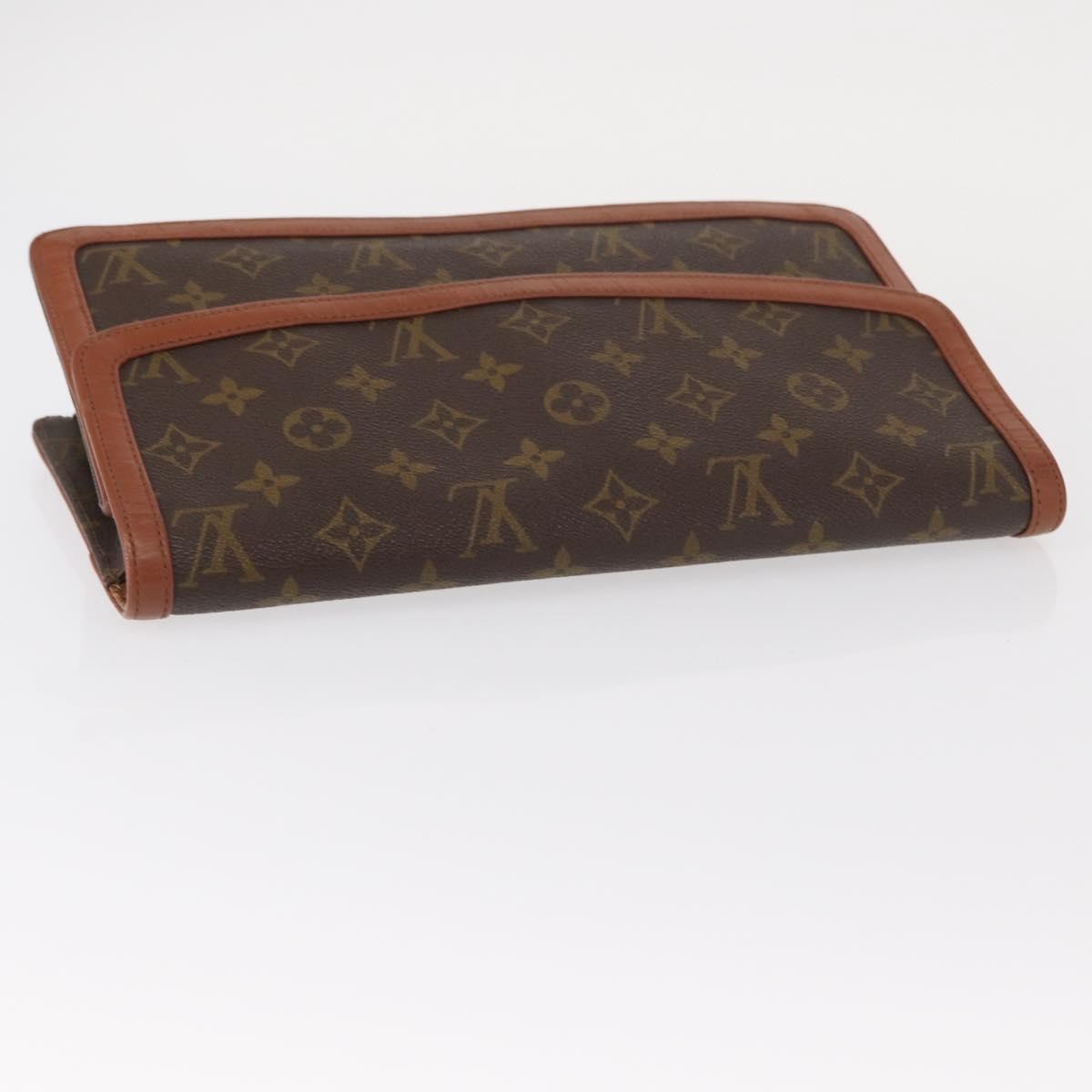 Louis Vuitton Dame Pochette Monogram Canvas, BROWN, CANVAS, Clutche & pouche