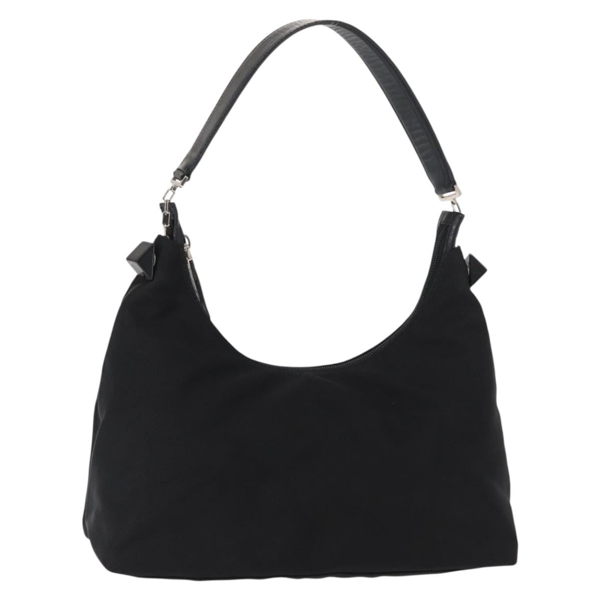 Salvatore Ferragamo Vala Shoulder Bag Nylon, Black, Nylon, Shoulder Bag