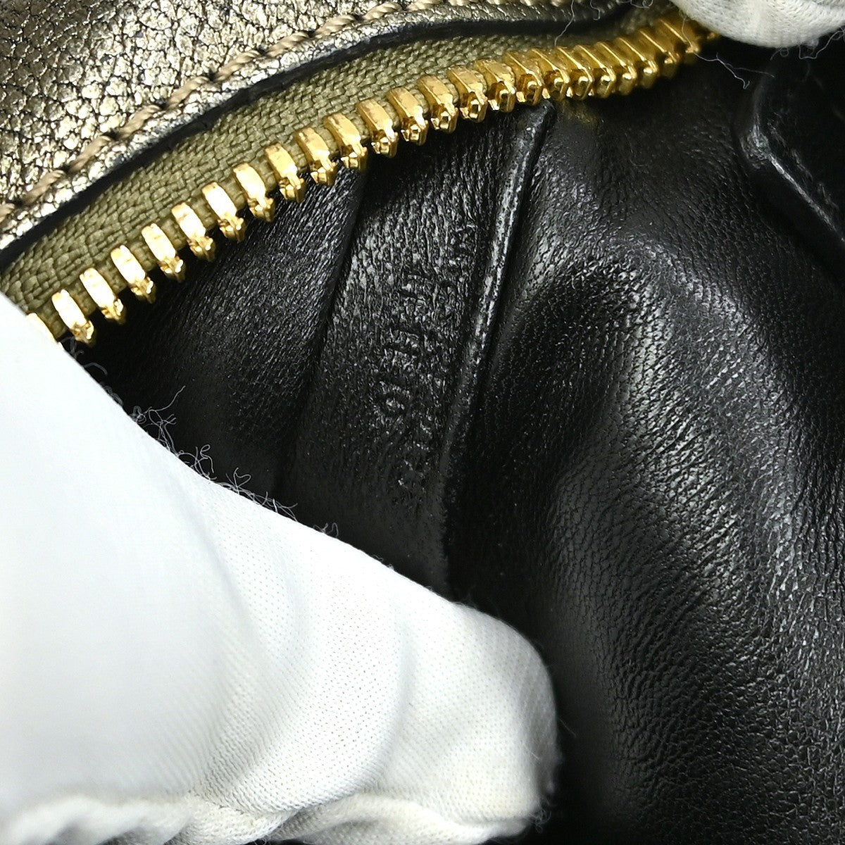 Loewe Amazona Bag Leather, GOLD, LEATHER, Handbag