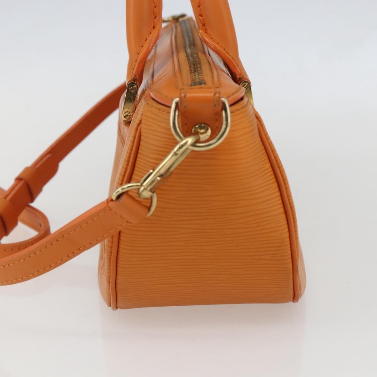 Louis Vuitton Danura Handbag Epi, ORANGE, LEATHER, Handbag