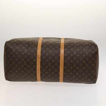 Louis Vuitton Keepall Bag Monogram Canvas, BROWN, CANVAS, Travel bag