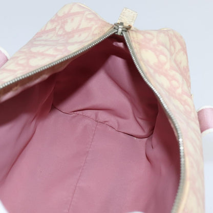 Christian Dior Vintage Trotter Boston Bag Diorissimo Coated Canvas, PINK, PVC, Handbag