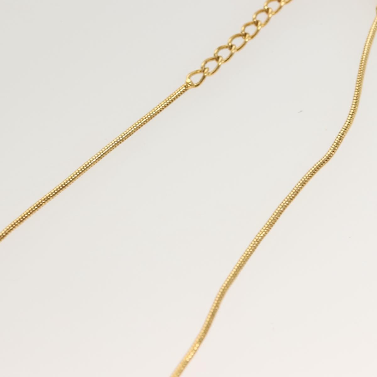 Christian Dior D logo Pendant Necklace Metal, GOLD, METAL, Necklace