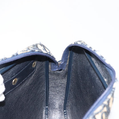 Christian Dior Vintage Trotter Crossbody Bag Diorissimo Coated Canvas, NAVY, CANVAS, Shoulder bag